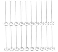 HEMOTON 20 Pièces Clous de Gazon piquets de Jardin en métal enjeux de Paysage en métal aménagement paysager épingles Staples de Jardin Jardins Paysage Badges Acier Silver
