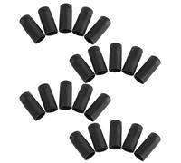 HEMOTON 20 Pièces Coussinet Anti-basculement pour Fauteuil Roulant, Manchon de Protection en Plastique Noir pour Tube, Renforce le Soutien des Roues, pour Déplacements en Extérieur et à