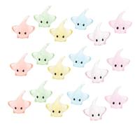 HEMOTON 20 Pièces Mini Resin Fish Figurines Ocean Animals Decorations for Aquarium Miniature Sea Fish Models Underwater Scene Cute Resin Sea Life Ornaments