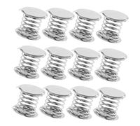 HEMOTON 20 pièces Socle à Ressort Métallique Double Face Adhésive pour Poupées à Tête Secouante Kit DIY de Base Bobblehead pour Jouets de Tableau de Bord de Voiture Accessoires Créatifs