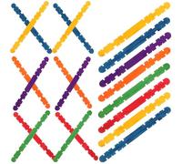 HEMOTON 200 Pièces Bâtonnets Décoratifs Dentelés en Bois Coloré 4,5 Pouces Réutilisables et Résistants pour Loisirs Créatifs et Création de Modèles Favoris
