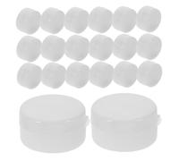 HEMOTON 20pièces Hochet à Clochette Avec Billes Plastique Blanches Inserts Sonores Pour Bébés Jouets Bruyants Pour Loisirs Créatifs De Rechange Pour Hochets De Poupées