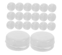 HEMOTON 20pièces Hochet Pour Garçon Fille Avec Inserts Plastique Jouets à Secouer Pour Bébés Réparations De Hochets Avec Billes Blanches