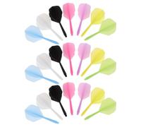 HEMOTON 21 Pièces Tiges de Vol en Plastique 2ba Intégrées | Kit de Rechange, Installation Facile, Précision Élevée, Anti-chute, Variété de Couleurs, Plastique
