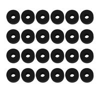 HEMOTON 24 Pièces Coussin Rond en Caoutchouc Noir Antichoc pour Pieds de Pot de Fleurs, Plateau Surélevé et Amortisseur pour Amortir et Protéger en Jardinage