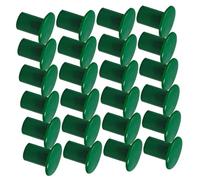HEMOTON 24pièces Lot de Embouts De Sécurité pour Piquets De Jardin Protections Rondes Plastique pour Piquets Protections De Clôtures Extérieures Bambou