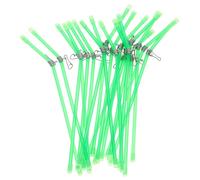 HEMOTON 25 Pièces Connecteur de Plastique Vert avec Émerillon à Roulement à Billes Tube Courbé Anti-enchevêtrement pour Organisation de Ligne Adapté Carpe Truite