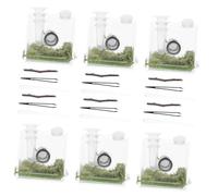 HEMOTON 2ensembles Boîte Transparente pour Aquarium Et Reptiles Lot de Réservoir Enceinte Facile à Aérer Et Observer