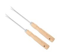 HEMOTON 2Pcs Manual Hand Weeder Tool Grass Remover Tool for Flowers Gardening with Wood and Iron, Set of 2