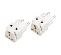 HEMOTON 2pièces Adaptateur De Prise Électrique pour Voyage Europe avec USB Compatible avec Broches Internationales pour Voyageurs