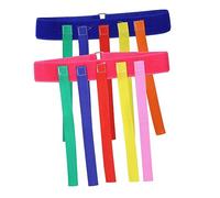 HEMOTON 2pièces Ceinture De Jeu Extérieur pour Garçon Fille Tir Queue Oxford Résistant Jouets Éducatifs pour École Maternelle Développement Social Et Coordination Main-Oeil Bleu Et Rose