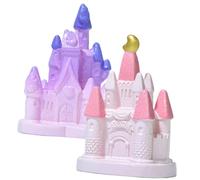 HEMOTON 2pièces Château Miniature Décoratif Lot de Ornement De Micro- Décoration De Maison De Fées Jardin Pot De Fleurs Ornement