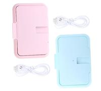 HEMOTON 2pièces Chauffe-lingettes Portables Usb Pour Distributeur De Lingettes Humides Pour Maison Voiture