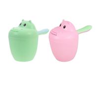 HEMOTON 2pièces Gobelets De Bain Pour Rincer Garçon Fille Et Shampoing Rince-bain Gobelet De Rinçage Avec Conception Agréable Pour Yeux