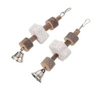 HEMOTON 2pièces Jouet à Mâcher pour Lapin Et Pierre Jouet Molaire pour Petit Animal Lot de Pendentifs à Mordre