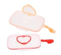 HEMOTON 2pièces Lot De Boîtes De Lingettes Pour Garçon Fille Rechargeables Étui De Transport Portable Pour Lingettes