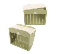 HEMOTON 2pièces Mangeoire pour Lapin Et Cochon Réutilisable à Suspendre La Cage Support De Rangement pour Nourriture Propre Et Organisé