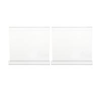 HEMOTON 2pièces Support pour Tapis Roulant Acrylique Transparent Présentoir pour Tablette et Magazines Support Stable et Compact pour Lecture Pendant Exercice au Gymnase