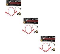 HEMOTON 3 Ensembles Câble D'extension De Carte Graphique Adaptateur D'ordinateur Processeur Graphique 16x L'ordinateur Âme en Cuivre