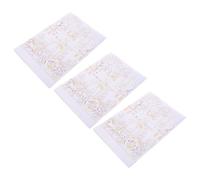 HEMOTON 3 Ensembles Cartes D'invitation de Mariage avec Design Château Découpé au Laser en Papier Blanc Élégantes et Romantiques pour Célébrations en Plein Air
