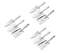 HEMOTON 3 Ensembles Outils De Jardinage Acier Inoxydable Truelle Manuelle Multifonctionnelle pour Creuser Transplanter Et Désherber avec Poignée Ergonomique 3 Pièces * 3