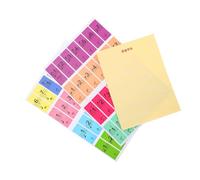 HEMOTON 3 Feuilles Dautocollants Clavier Piano Universels Colorés Résistants et Amovibles pour Débutants Étiquettes de Notes Pour Apprentissage Facile Au Clavier Électronique