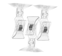 HEMOTON 3 Pièces Clip à Ventouse pour Nourriture Poisson Aquarium Support Alimentaire Étanche pour Algues et Légumes sous-Marins Accessoire Fixe pour Mur de Bac à Poissons