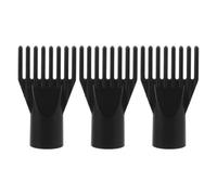 HEMOTON 3 Pièces Embout de Sèche-cheveux en Plastique Abs pour Animaux, Accessoire Peigne de Rechange Noir, Adapté pour Chiens et Chats à Domicile ou Salons pour Animaux