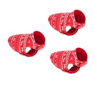 HEMOTON 3 Pièces Manteau Chaud Chien Polaire pour Petits Chiots Veste Dhiver Noël pour Chihuahua Pomeranian Caniche Vêtement Confortable et Durable