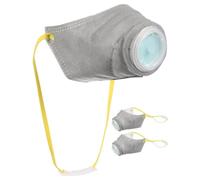 HEMOTON 3 Pièces Muserolle Antipoussière, Respirante, Réglable, Filtre | Non-tissé Doux, Bord Élastique, Maille Ventilée, Design 3d Ergonomique, pour Balades Quotidiennes