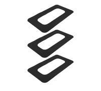 HEMOTON 3 Pièces Patch Central D’aileron Sup Détachable en PVC pour | Remplacement Rapide, Design Pratique et Résistant à Corrosion, Noir, pour Débutants et Experts