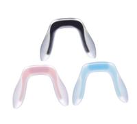 HEMOTON 3 pièces Plaquettes de Lunettes Silicone Souple Coussinets Nez Confortables Antidérapants Supports Nez pour Stabiliser et Protéger Moyennes Couleurs