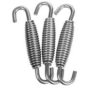 HEMOTON 3 pièces Ressorts de Tuyau Échappement Moto Acier Inox Crochet Pivotant Amélioration Performance et Installation Facile Kit Compatible