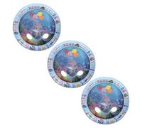 HEMOTON 3 Pièces Tapis Eau Sensoriel Épais pour Animaux Coussin Rafraîchissant Interactif à Motifs Marins Tapis de Jeu Portable Anti-Chaleur pour Chats et Chiens