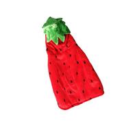 HEMOTON 3 Pièces Vêtement pour Chien et Chat à Motif Fraise Manteau à Capuche Ajustable Doux Confortable et Adapté à Tous pour Petits et Moyens Animaux