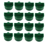 HEMOTON 30 Pièces Bird Food Bowls with Clamp Holder for Parrots Small Plastic Cage Water Feeders Suitable for Finches and Pet Birds