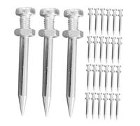 HEMOTON 30pièces Lot de Pointes Métalliques pour Sabot Aération Outil Aération du Sol Accessoires pour Entretien De Jardin Et Pelouse