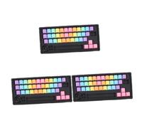 HEMOTON 3ensembles Clavier Mécanique Personnalisé De Keycaps Arc-Ciel pour Clavier Accessoires pour Gamer Compatible avec Cherry
