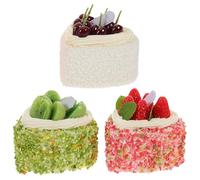 HEMOTON 3pcs Kit De Décoration De Gâteaux Forme De Cœur en Écume Accessoires pour Photographie Et Décoration De Cuisine
