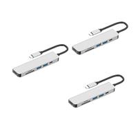 HEMOTON 3pièces Adaptateur Hub Multifonction USB Type-c Pd avec Ports Convertisseur Portable pour Ordinateurs Et Appareils Type-c Vitesse De Transmission Premium