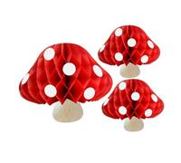 HEMOTON 3pièces Boules De Décoration Nid Abeille Forme De Champignon Ornements De Noël Décorations De Jardin Uniques pour Fêtes Et Événements Spéciaux
