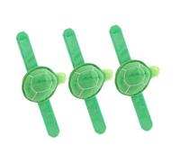 HEMOTON 3pièces Bracelet à Claquer Peluche Tortue Pour Garçon Fille Lot De Jolis Bracelets à Pression Accessoires De Fête Pour Poignets