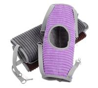 HEMOTON 3pièces Cabane pour Chinchillas Hamac Suspendu pour Petits Animaux Jouet Tubulaire pour Cage Lits pour Écureuils Abri pour Hamsters Tunnel pour Furets Niches Confortables