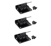HEMOTON 3pièces Chevalet De Guitare Électrique à Avec Vis Et Outil De Style Vintage Ajustable Compatible Cigar Box Noir