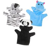 HEMOTON 3pièces Lot de Marionnettes à Main pour Garçon Fille Jouet Éducatif avec Design Animalier pour Raconter des Histoires Et