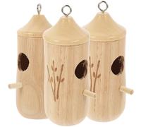 HEMOTON 3pièces Nichoir Suspendu pour Nid Oiseau Artificiel Décoration De Jardin Lot de Extérieurs