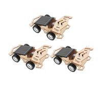 HEMOTON 3Set Kit Voiture Solaire à Construire Éducatif Stem pour Garçon Fille Projet DIY Robotique Simple et Sûr Apprentissage de Énergie Solaire et Mécanique