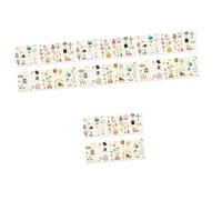 HEMOTON 4 Ensembles Autocollants De Tatouage De Pâques Gommettes temporaires Pour La Fête Autocollant De Bras Stickers Autocollants De Transfert 10 Feuilles*4