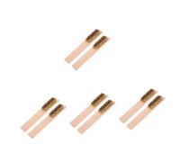 HEMOTON 4 Ensembles Brosse De Nettoyage Antirouille Snowboard Neige La Cire Planche À Roulette Brosse Nettoyage Dissolvant De Cire De Ski Scrubber Cuivre 2 Pièces * 4