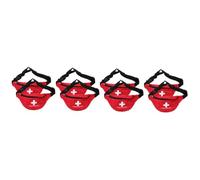HEMOTON 4 Ensembles De D'urgence De Matériel Paramédical De Médecine Rouge Toile De Nylon 2 Pièces * 4